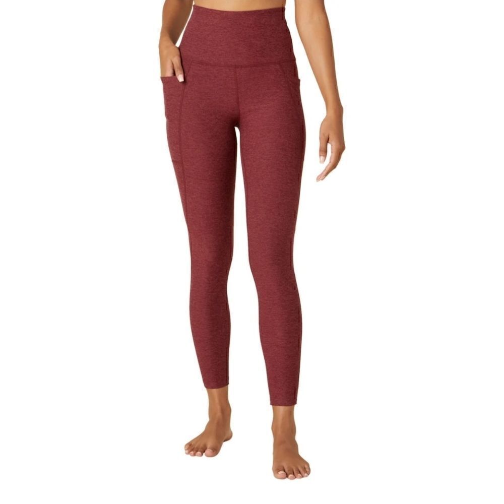 Beyond Yoga Spacedye Out Of Pocket High Waisted 7/8 Yoga Leggings XS Ruby